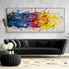 Colour Crash 240cm x 100cm Colourful Textured Abstract Painting-Abstract-Franko-[Franko]-[huge_art]-[Australia]-Franklin Art Studio