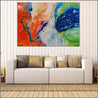 Colour Divide 140cm x 100cm Orange Lime Magenta White Textured Abstract Painting (SOLD)-Abstract-Franko-[huge]-[Australian]-[best Selling]-Franklin Art Studio
