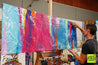 Colour Mash 160cm x 60cm Colourful Abstract Painting (SOLD)-Abstract-Franko-[franko_artist]-[Art]-[interior_design]-Franklin Art Studio