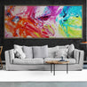Colour Potion 240cm x 100cm Colourful Textured Abstract Painting (SOLD)-Abstract-Franko-[Franko]-[huge_art]-[Australia]-Franklin Art Studio