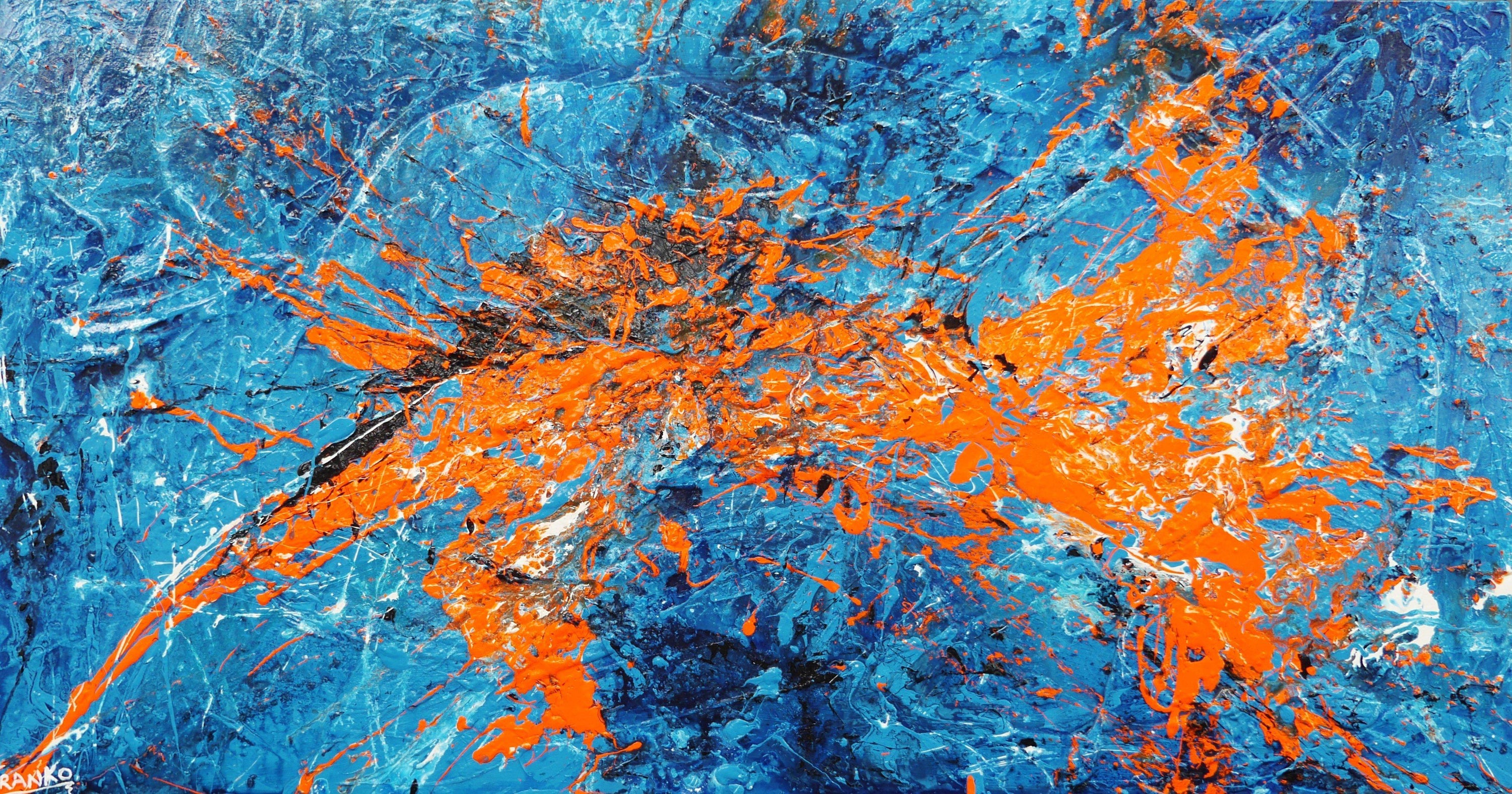 Colour Rush 190cm x 100cm Colourful Abstract Painting (SOLD)-Abstract-[Franko_Artist]-[Australian_artist]-[Gold_Coast]-[Brisbane]-[modern]-[contemporary]-[original]-[Large_artwork]-Franklin Art Studio