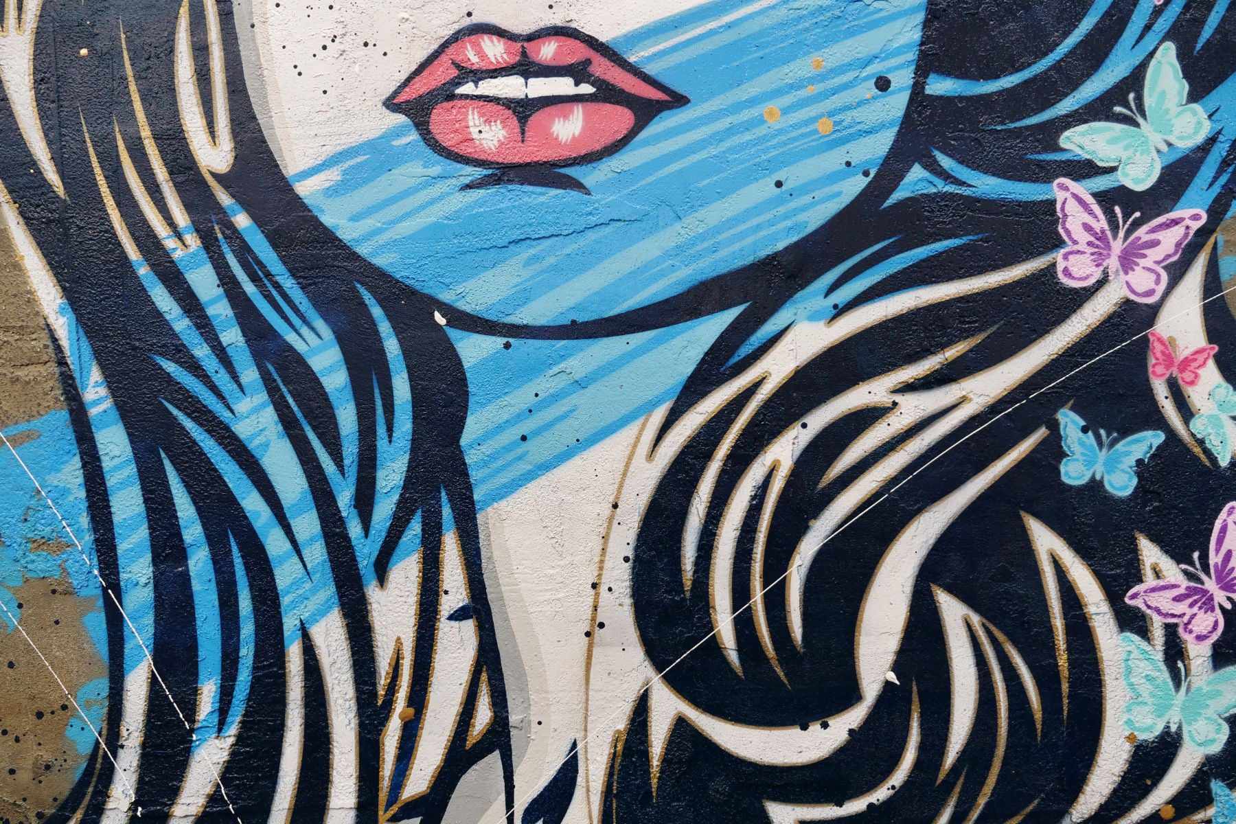 Cotton Kandy 120cm x 150cm Beautiful Woman Industrial Concrete Urban Pop Art Painting-concrete-Franko-[franko_art]-[beautiful_Art]-[The_Block]-Franklin Art Studio