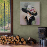 Margot 120cm x 100cm Flower Hat Abstract Elegance Textured Painting (SOLD)-people-[Franko Artist]-[Australia]-[Huge Artwork]-[collectable]-Franklin Art Studio