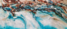 Crushed Southern Chill 270cm x 120cm Turquoise Cream Textured Abstract Painting (SOLD)-Abstract-[Franko ]-[Gallery]-[popular]-[Australia]-Franklin Art Studio