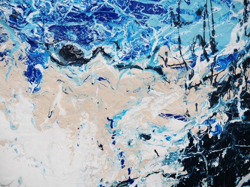 Dangerous Blue 160cm x 100cm Blue Abstract Painting (SOLD)
