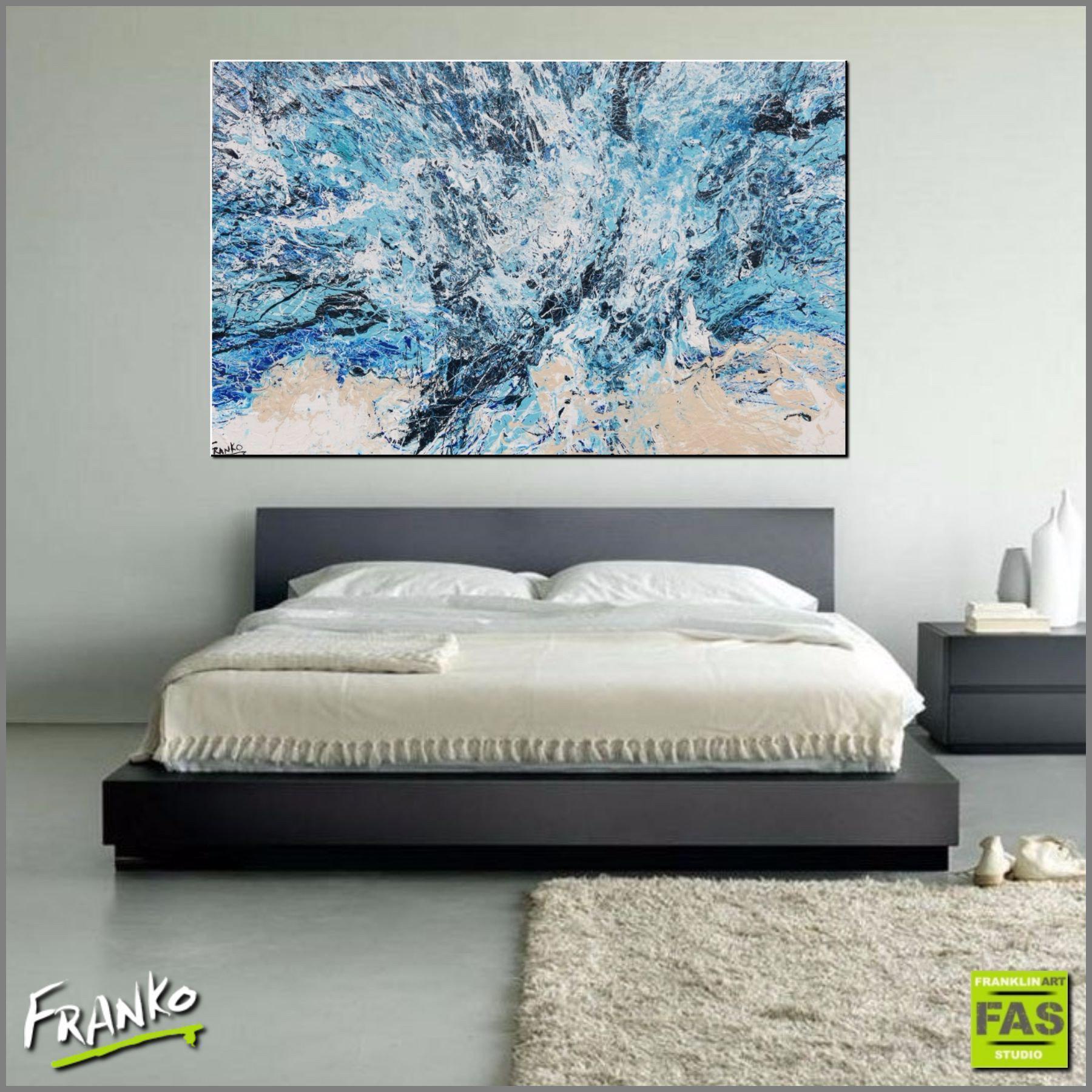 Dangerous Blue 160cm x 100cm Blue Abstract Painting (SOLD)-abstract-Franko-[Franko]-[huge_art]-[Australia]-Franklin Art Studio