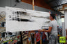 Decayed Beautish 200cm x 80cm Huge White Black Abstract Painting (SOLD)-Abstract-[Franko Artist]-[Gold Coast]-[Brisbane]-[Huge]-Franklin Art Studio