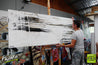 Decayed Beautish 200cm x 80cm Huge White Black Abstract Painting (SOLD)-Abstract-Franko-[franko_artist]-[Art]-[interior_design]-Franklin Art Studio