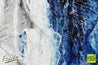 Deep Blue Umber 75cm x 100cm White Blue Abstract Painting (SOLD)-Abstract-[Franko]-[Artist]-[Australia]-[Painting]-Franklin Art Studio