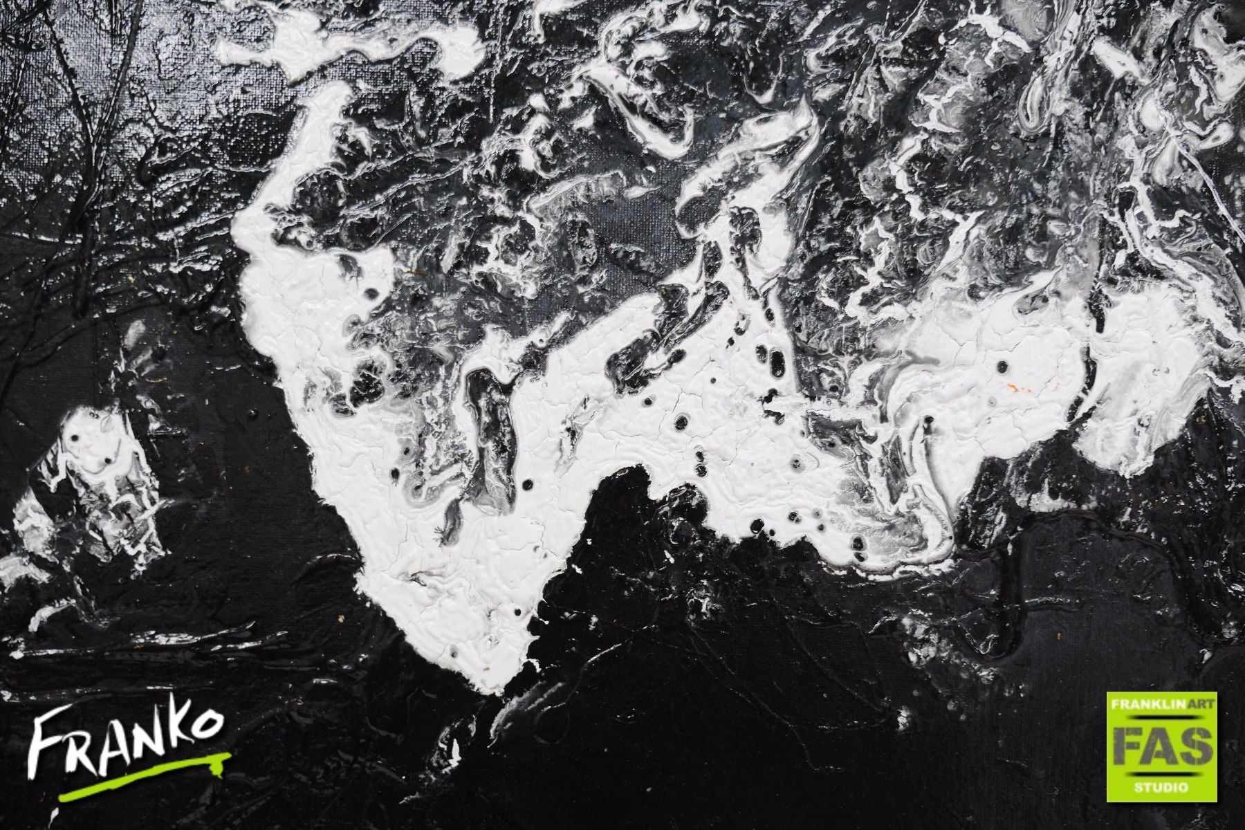 Deep Dark Nights 120cm x 120cm Black Abstract Painting (SOLD)-abstract-[Franko]-[Artist]-[Australia]-[Painting]-Franklin Art Studio