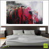 Deep Rose 160cm x 100cm Pink Black White Grey Abstract Painting (SOLD)-Abstract-Franko-[Franko]-[huge_art]-[Australia]-Franklin Art Studio