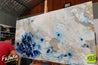 Desert Pools 190cm x 100cm Huge Blue White Abstract Painting (SOLD)-Abstract-Franko-[franko_artist]-[Art]-[interior_design]-Franklin Art Studio
