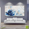 Desert Pools 190cm x 100cm Huge Blue White Abstract Painting (SOLD)-Abstract-Franko-[Franko]-[huge_art]-[Australia]-Franklin Art Studio