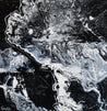 Designer Tango 100cm x 100cm White Black Textured Abstract Painting (SOLD)-Abstract-Franko-[Franko]-[Australia_Art]-[Art_Lovers_Australia]-Franklin Art Studio