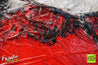 Devils Advocate 190cm x 100cm Red White Textured Abstract Painting (SOLD)-Abstract-[Franko Artist]-[Cheryl]-[Wendy]-[Gabriela]-Franklin Art Studio