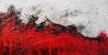 Devils Advocate 190cm x 100cm Red White Textured Abstract Painting (SOLD)-Abstract-Franko-[Franko]-[Australia_Art]-[Art_Lovers_Australia]-Franklin Art Studio