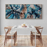 Southern Jam 200cm x 80cm Teal Rust White Textured Abstract Painting (SOLD)-Abstract-[Franko Artist]-[Cheryl]-[Wendy]-[Gabriela]-Franklin Art Studio