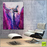 Drama 75cm x 100cm Purple Pink White Textured Abstract Painting (SOLD)-Abstract-Franko-[Franko]-[huge_art]-[Australia]-Franklin Art Studio