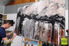 Dream Vision 160cm x 100cm Grey Abstract Painting (SOLD)-abstract-Franko-[franko_artist]-[Art]-[interior_design]-Franklin Art Studio