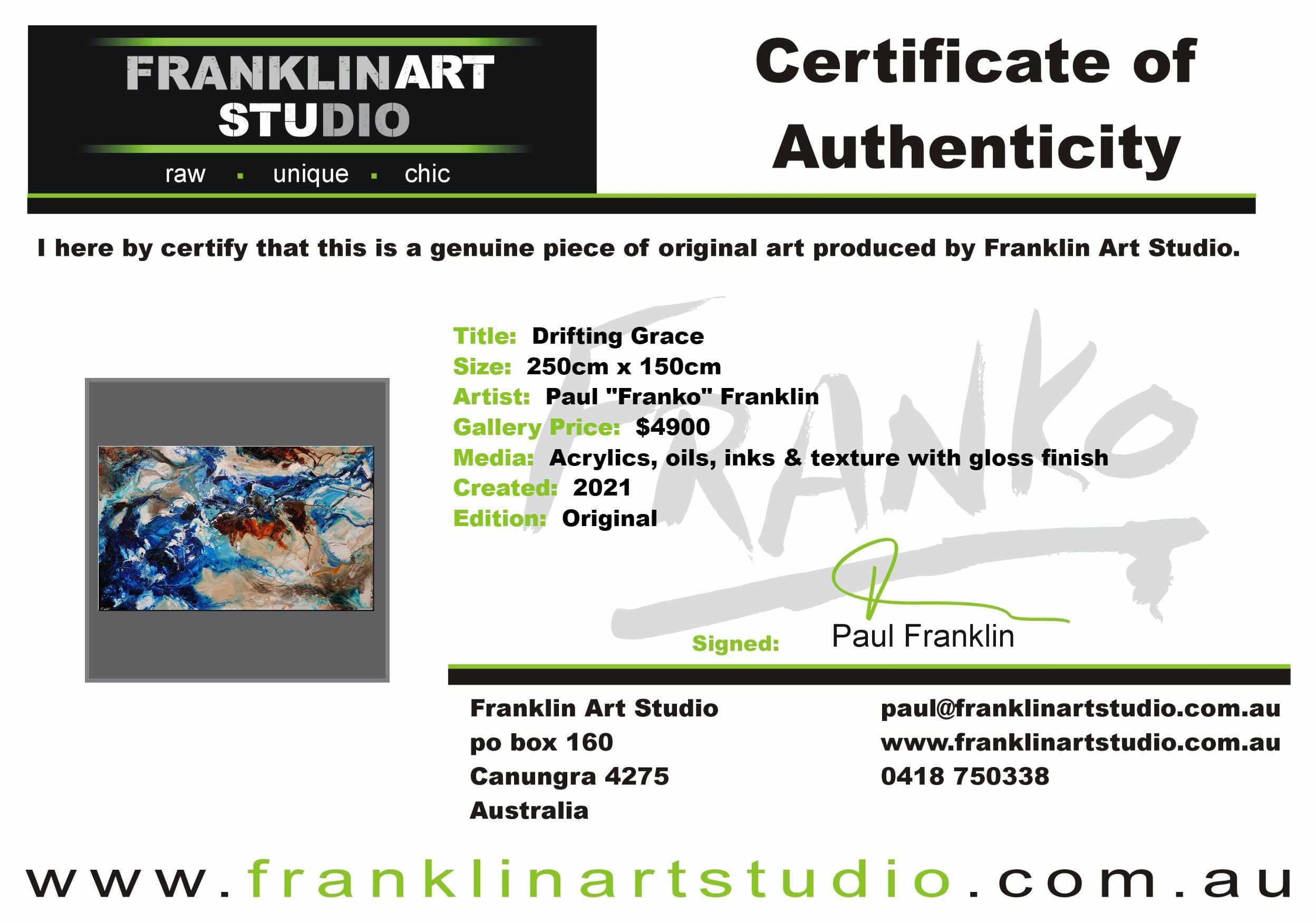 Drifting Grace 250cm x 150cm Blue White Textured Abstract Painting (SOLD)-Abstract-[Franko Artist]-[Cheryl]-[Wendy]-[Gabriela]-Franklin Art Studio