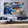 Drifting Grace 250cm x 150cm Blue White Textured Abstract Painting (SOLD)-Abstract-Franko-[Franko]-[huge_art]-[Australia]-Franklin Art Studio