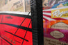 Drive By Romance 180cm x 100cm Porsche Comic Book Pages Urban Pop Art Painting With Custom Etched Frame (SOLD)-book club-[Franko]-[Artist]-[Australia]-[Painting]-Franklin Art Studio