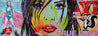 Echoes 160cm x 60cm Gorgeous girl Pop Art Painting (SOLD)-urban pop-Franko-[Franko]-[Australia_Art]-[Art_Lovers_Australia]-Franklin Art Studio