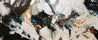 Elevation 240cm x 100cm Black White Rust Textured Abstract Painting (SOLD)-Abstract-Franko-[Franko]-[Australia_Art]-[Art_Lovers_Australia]-Franklin Art Studio