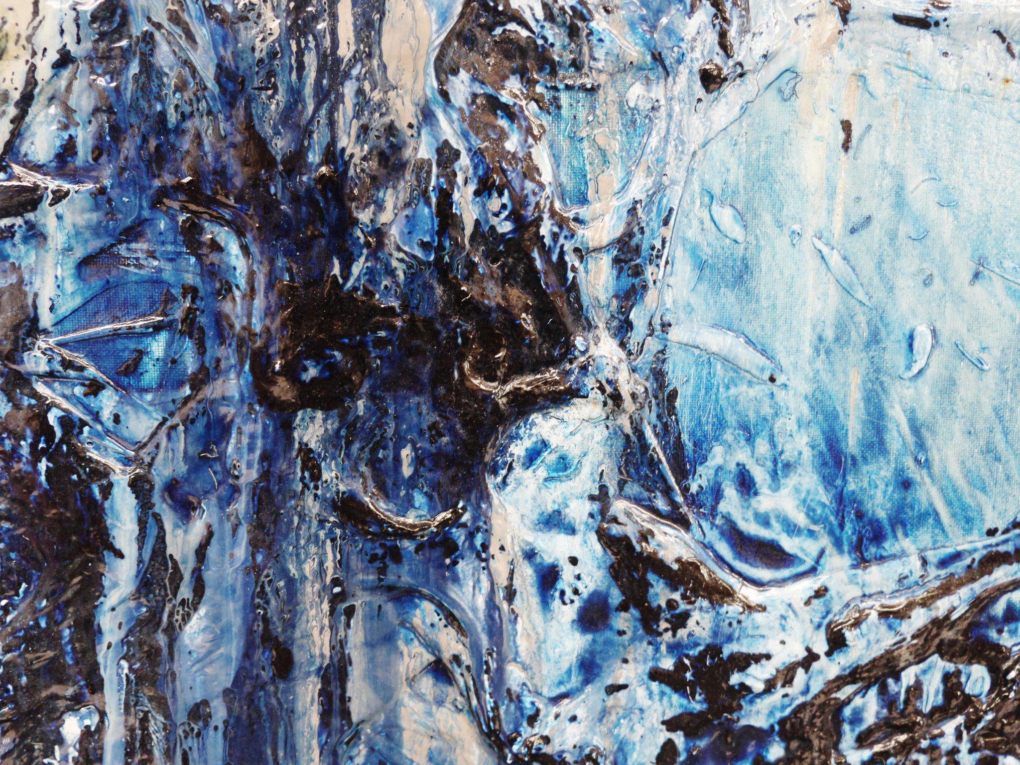 Everything Is Blue 120cm x 150cm Blue Abstract Painting (SOLD)