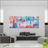 Factor 10 Grunge 240cm x 100cm Colourful Abstract Painting (SOLD)-Abstract-Franko-[Franko]-[huge_art]-[Australia]-Franklin Art Studio