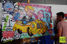 Fast Getaway 160cm x 100cm Richie Rich Bitcoin (SOLD)-bitcoin themed-[Franko]-[Australian]-[Popular]-[Best Selling]-Franklin Art Studio