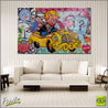 Fast Getaway 160cm x 100cm Richie Rich Bitcoin (SOLD)-bitcoin themed-Franko-[huge]-[Australian]-[best Selling]-Franklin Art Studio