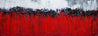 Flaming Red 160cm x 60cm White Red Black Textured Abstract Painting (SOLD)-Abstract-Franko-[Franko]-[Australia_Art]-[Art_Lovers_Australia]-Franklin Art Studio