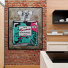 Fluro Romance 120cm x 150cm Chanel Industrial Concrete Urban Pop Art Painting With Custom Etched Frame (SOLD)-concrete-Franko-[franko_art]-[beautiful_Art]-[The_Block]-Franklin Art Studio
