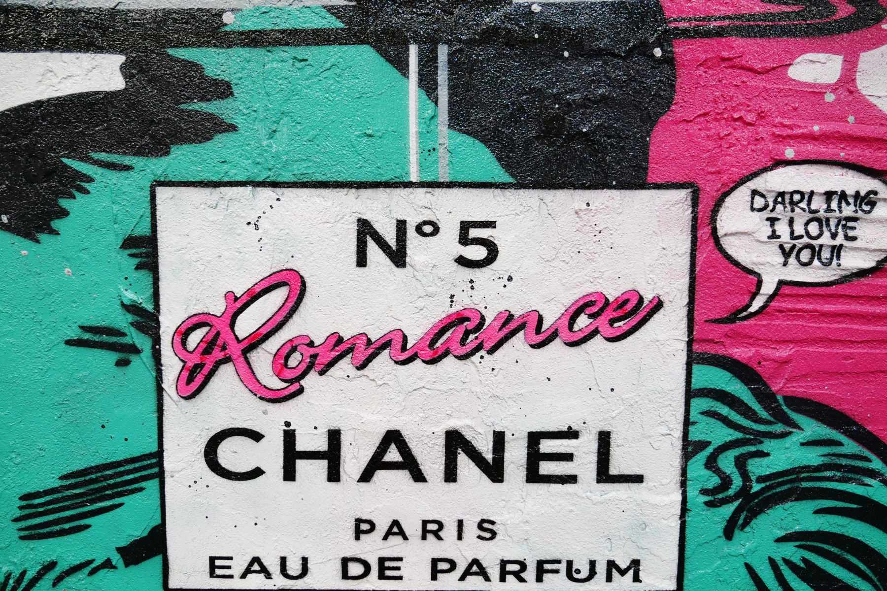 Fluro Romance 120cm x 150cm Industrial Concrete Urban Pop Art Painting With Custom Etched Frame (SOLD)