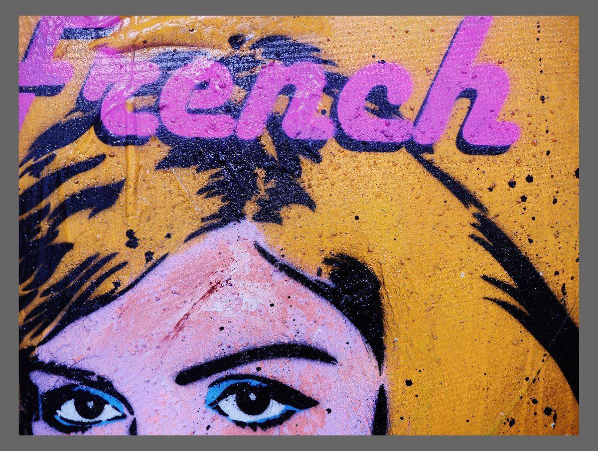 French Kiss 160cm x 60cm Debbie Harry Pop Art Painting (SOLD)-urban pop-Franko-[franko_art]-[beautiful_Art]-[The_Block]-Franklin Art Studio