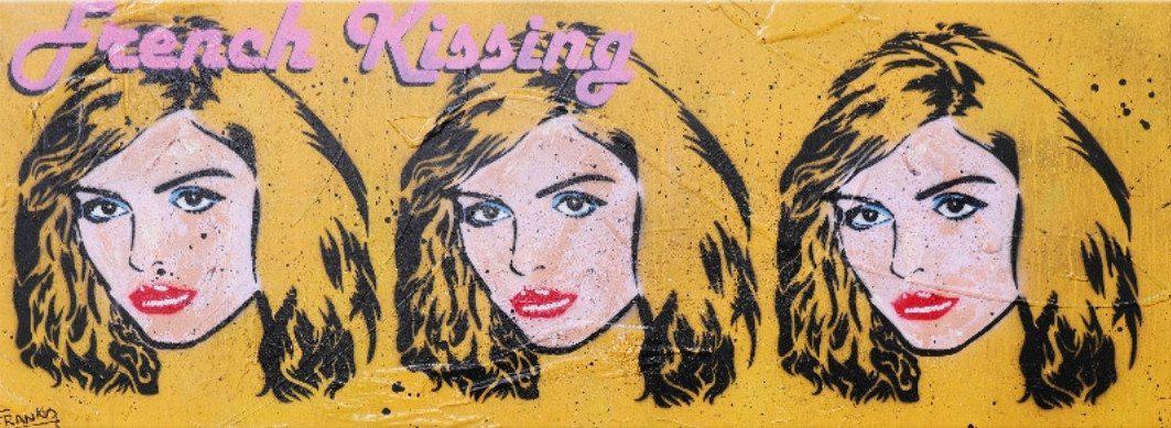 French Kiss 160cm x 60cm Debbie Harry Pop Art Painting (SOLD)-urban pop-Franko-[Franko]-[Australia_Art]-[Art_Lovers_Australia]-Franklin Art Studio