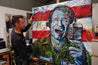 G.M.V (Good Morning Vietnam) 120cm x 120cm Robin Williams Abstract Realism Urban Pop Painting (SOLD)-people-[Franko Artist]-[Cheryl]-[Wendy]-[Gabriela]-Franklin Art Studio