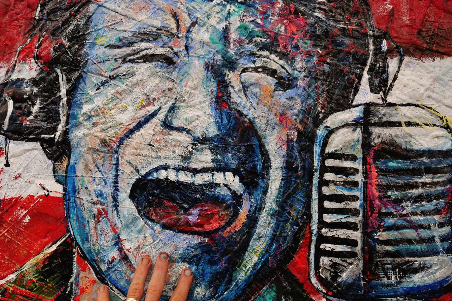 G.M.V (Good Morning Vietnam) 120cm x 120cm Robin Williams Abstract Realism Urban Pop Painting (SOLD)