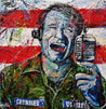 G.M.V (Good Morning Vietnam) 120cm x 120cm Robin Williams Abstract Realism Urban Pop Painting (SOLD)-people-[Franko ]-[Gallery]-[popular]-[Australia]-Franklin Art Studio