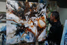 Gamma Oxide 120cm x 120cm Oxide White Black Textured Abstract Painting (SOLD)-Abstract-Franklin Art Studio-[franko_art]-[beautiful_Art]-[The_Block]-Franklin Art Studio