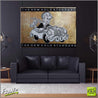Getaway Richie - Gold Standard V3 140cm x 100cm Richie Rich Bitcoin (SOLD)-bitcoin themed-Franko-[Franko]-[huge_art]-[Australia]-Franklin Art Studio