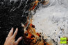 Giant Slate 150cm x 250cm Grey Black Brown Textured Abstract Painting (SOLD)-Abstract-[Franko]-[Artist]-[Australia]-[Painting]-Franklin Art Studio