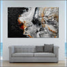 Giant Slate 150cm x 250cm Grey Black Brown Textured Abstract Painting (SOLD)-Abstract-Franko-[Franko]-[huge_art]-[Australia]-Franklin Art Studio
