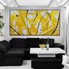 Golden Bandit 240cm x 120cm Yellow White Black Textured Abstract Painting (SOLD)-Abstract-[Franko Artist]-[Cheryl]-[Wendy]-[Gabriela]-Franklin Art Studio