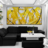 Golden Bandit 240cm x 120cm Yellow White Black Textured Abstract Painting (SOLD)-Abstract-Franko-[franko_art]-[beautiful_Art]-[The_Block]-Franklin Art Studio