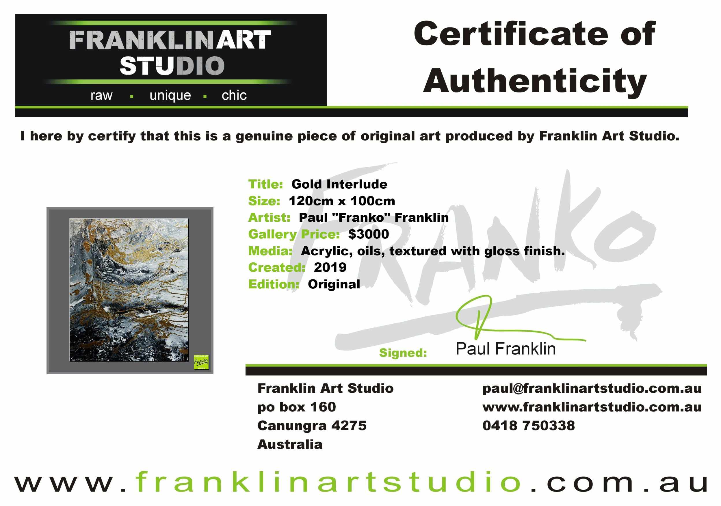 Golden Interlude 120cm x 100cm Grey Black Gold Textured Abstract Painting (SOLD)-Abstract-Franko-[franko_art]-[beautiful_Art]-[The_Block]-Franklin Art Studio