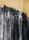 Golden Licorice 75cm x 100cm Black Gold Abstract Painting (SOLD)-Abstract-Franko-[Franko]-[Australia_Art]-[Art_Lovers_Australia]-Franklin Art Studio