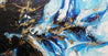 Golden Sapphire 190cm x 100cm Blue Gold Textured Abstract Painting (SOLD)-Abstract-Franko-[Franko]-[Australia_Art]-[Art_Lovers_Australia]-Franklin Art Studio