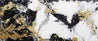 Golden Veins 240cm x 100cm Gold Black White Abstract Painting (SOLD)-abstract-[Franko ]-[Gallery]-[popular]-[Australia]-Franklin Art Studio